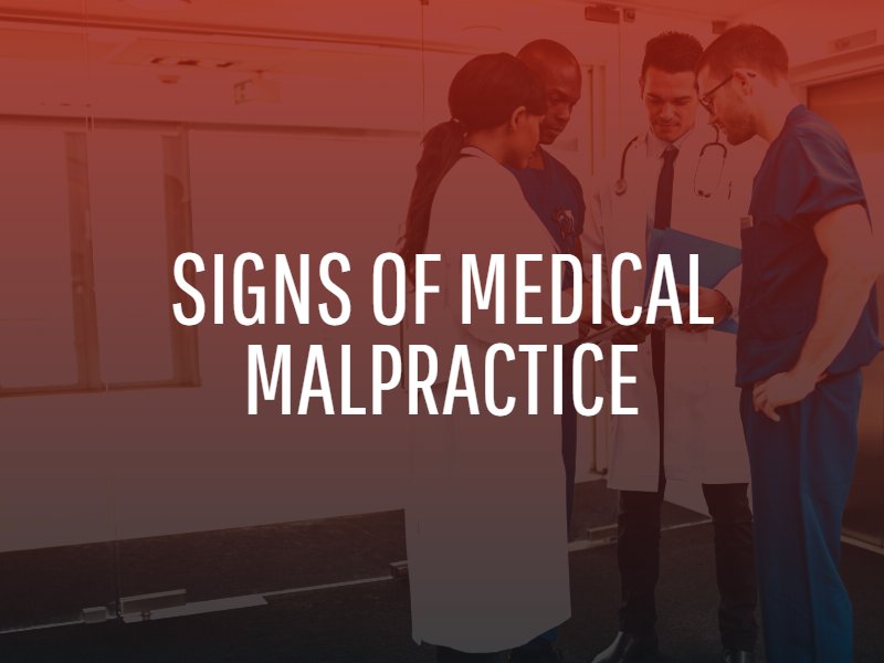recognizing the signs of medical malpractice