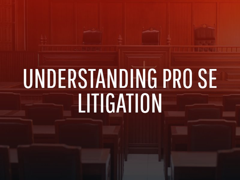 How do you become a pro se in court?