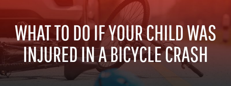what to do if you're injured in a bicycle crash